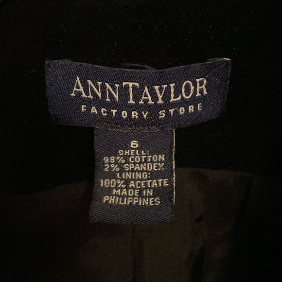 Ann Taylor Black Velvet Blazer - Picture 7 of 10